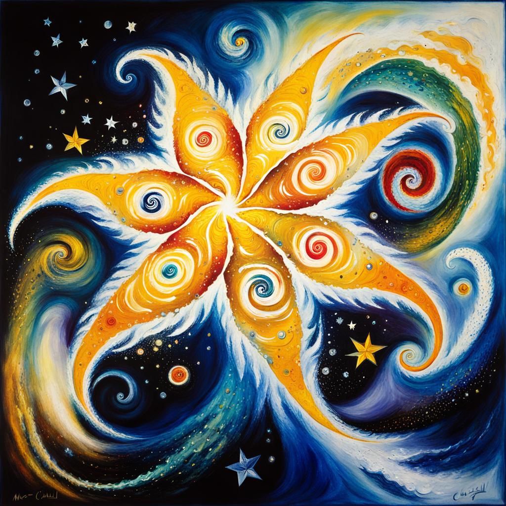 Chagall-esque Maelstrom of Flowing Stars and Nebulae