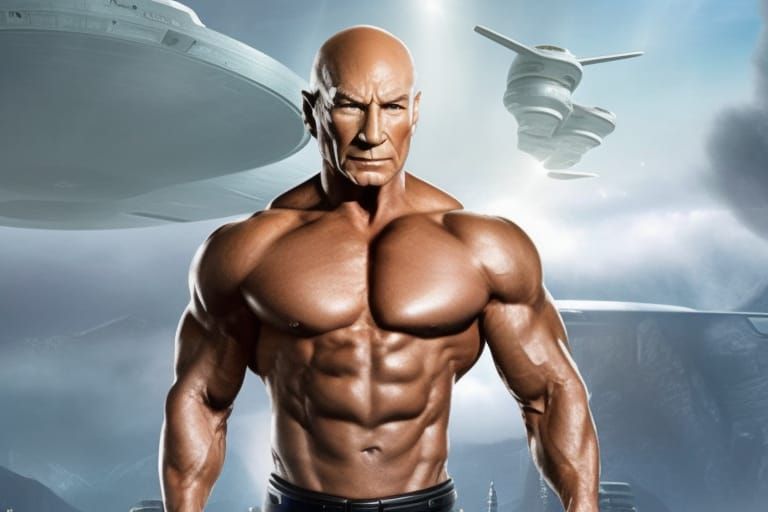 Captain Jean Luc Picardio. "Make it swole, number one."