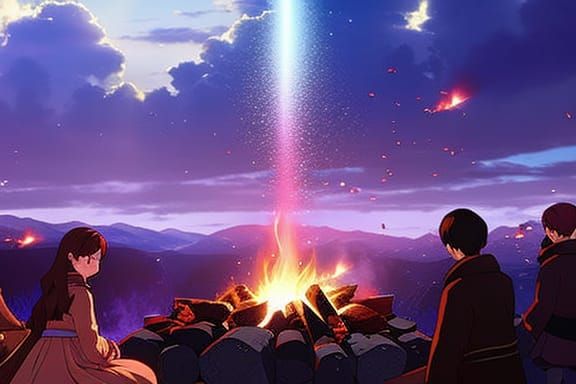 New Yorkers Celebrate Yule Log: Anime Key Visual