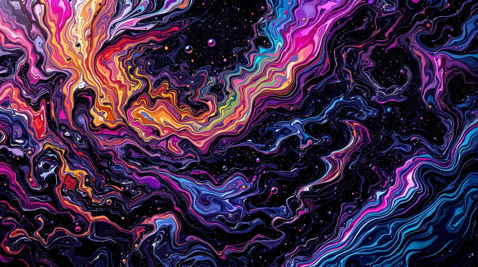 Ethereal Nocturnal Odyssey in Iridescent 3D