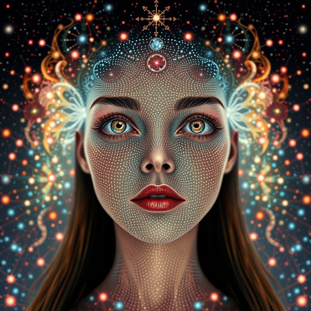 Faberge Face with Starlight Skin in Terracotta Hues