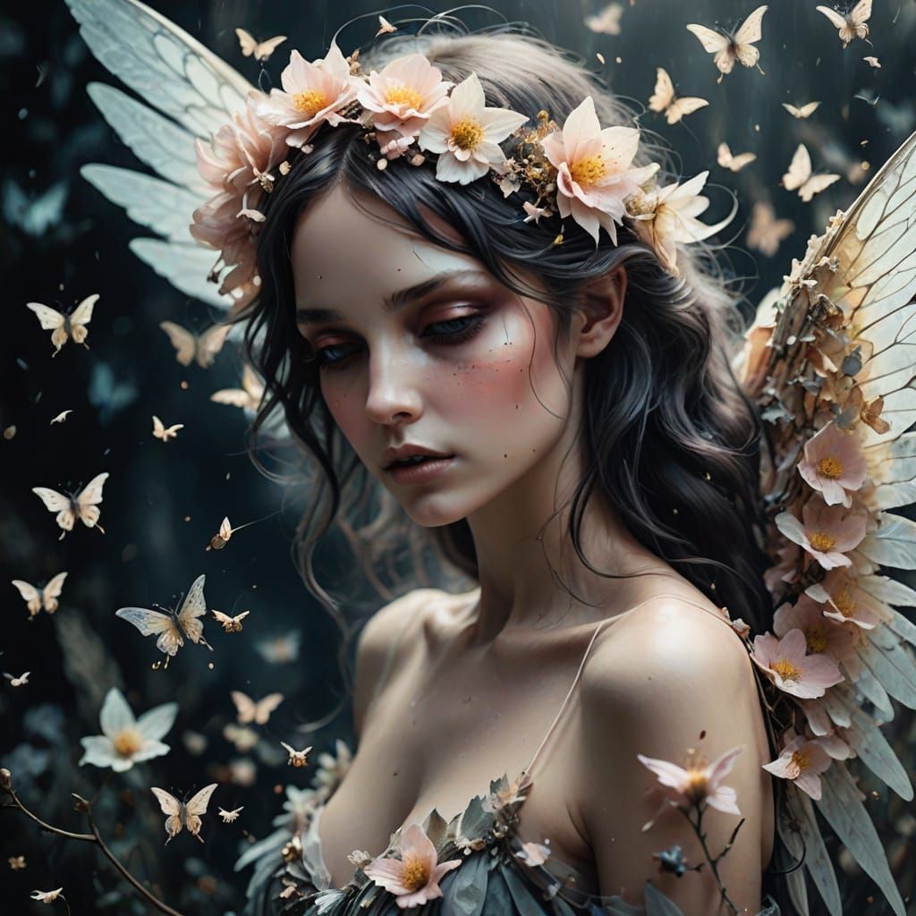 Angel of Death in Enchanting Pastel Hues