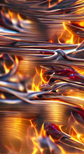 Abstract Fire and Metal in High Resolution
