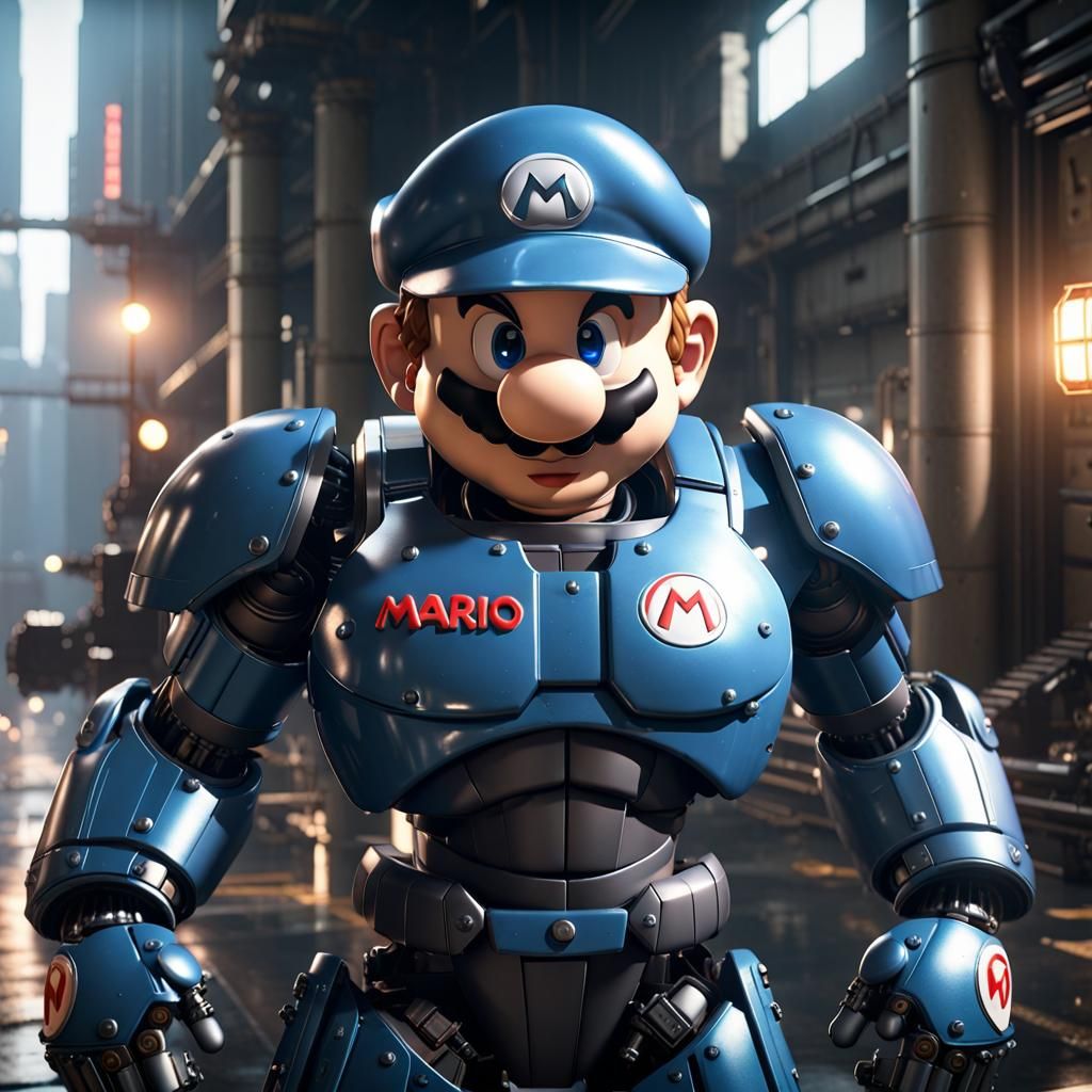 Super Mario as Robocop: 3D Game Cinematic