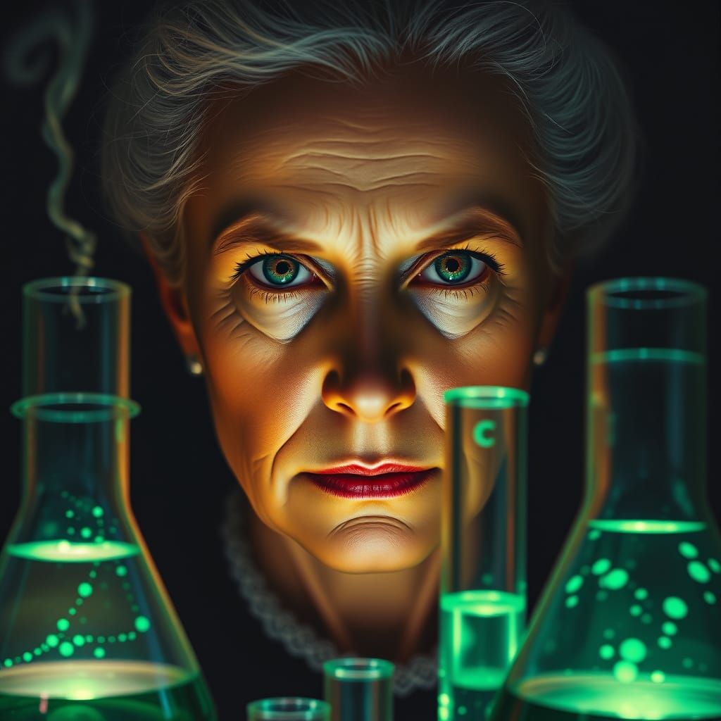 Piercing Gaze of the Pioneering Scientist