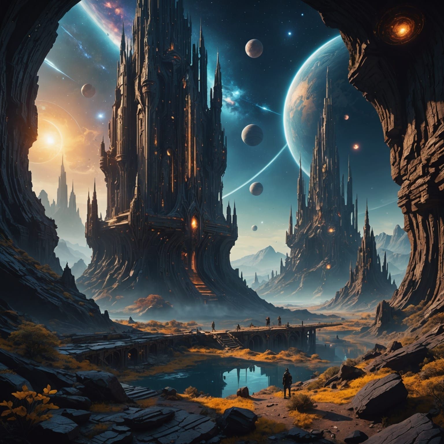 Fantastical Galaxy of Beginnings in Deep Color