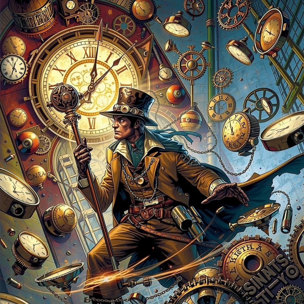 Dr. Chronos in Steampunk Clock Tower
