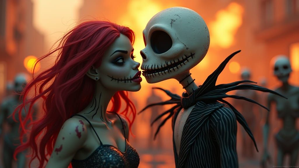 Jack Skellington Zombie Apocalypse Attack