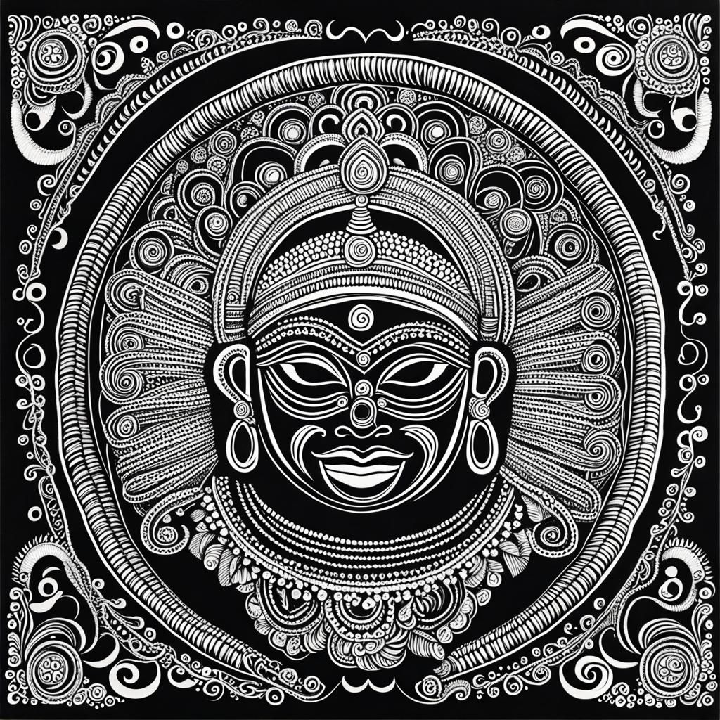 Mystical Theyyam Ritual Art from Kerala