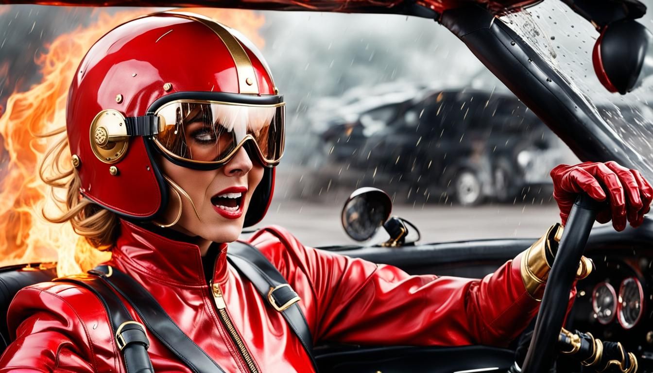 Burning Race Car: A Portrait of Fear