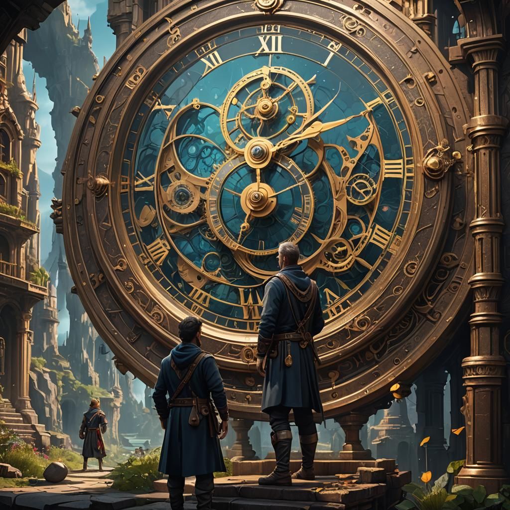 Clockwork Magic: Master and Apprentice in Detailed Painting