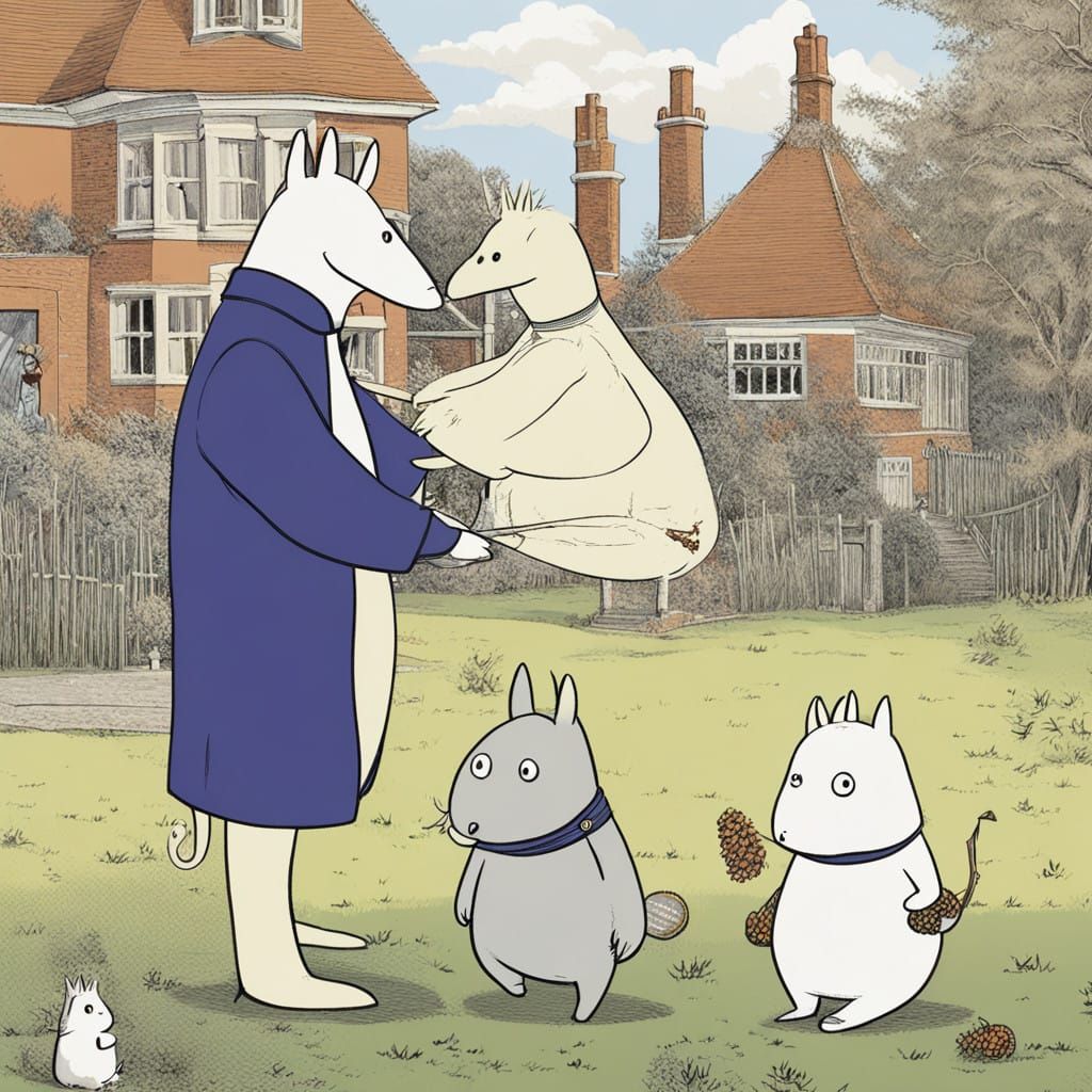 Moomin Tennis Wonderland Fusion Art