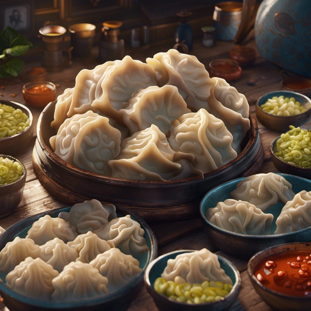 Fantastical Dumplings Concept Art in Deep Color