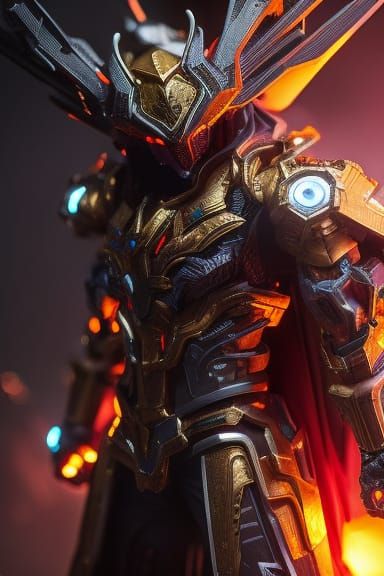 Mecha Wizard Cat in Gundam Style