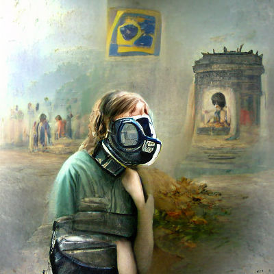 Post-Apocalyptic Portrait: Girl in Respirator