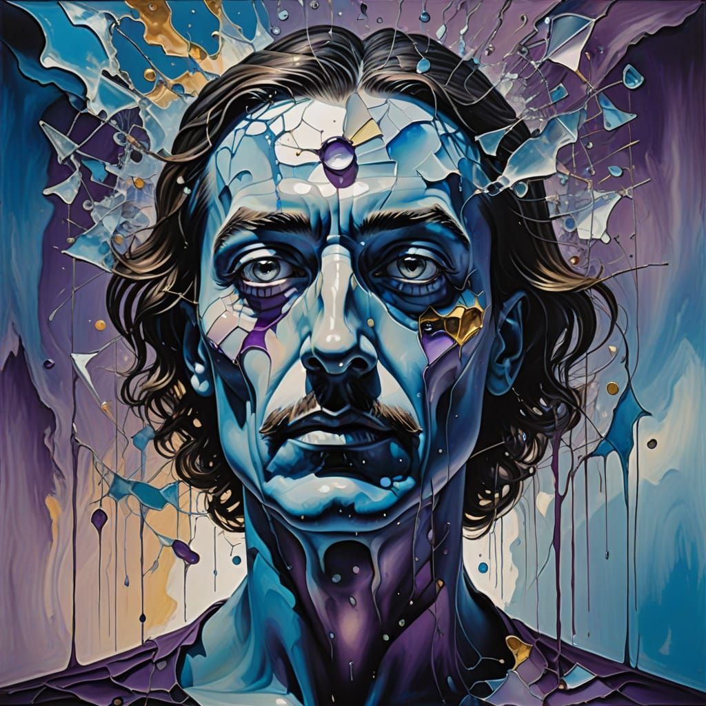 Ethereal Multi-Faceted Figure in Dreamlike Atmosphere