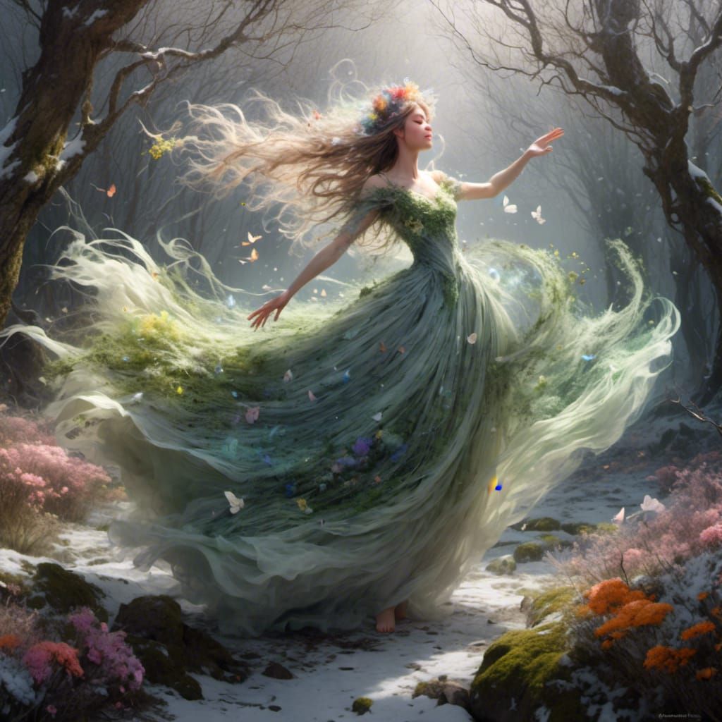 Eostre- Goddess of Spring <lora:MeinaCafe:1.0>