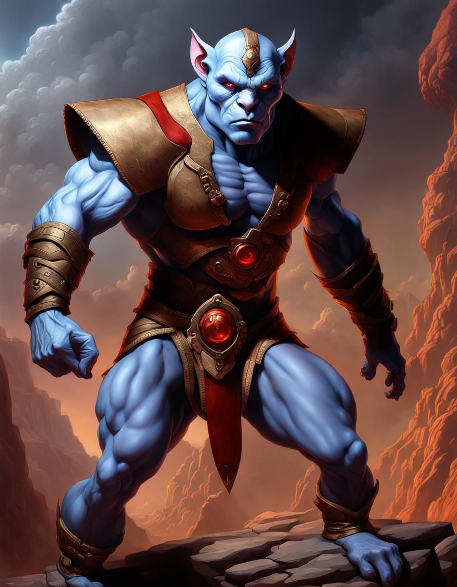 Panthro ThunderCats Concept Art in Hyperrealism Style