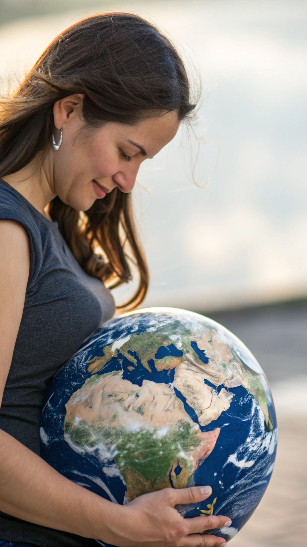 Pregnant Woman: Earth as Child