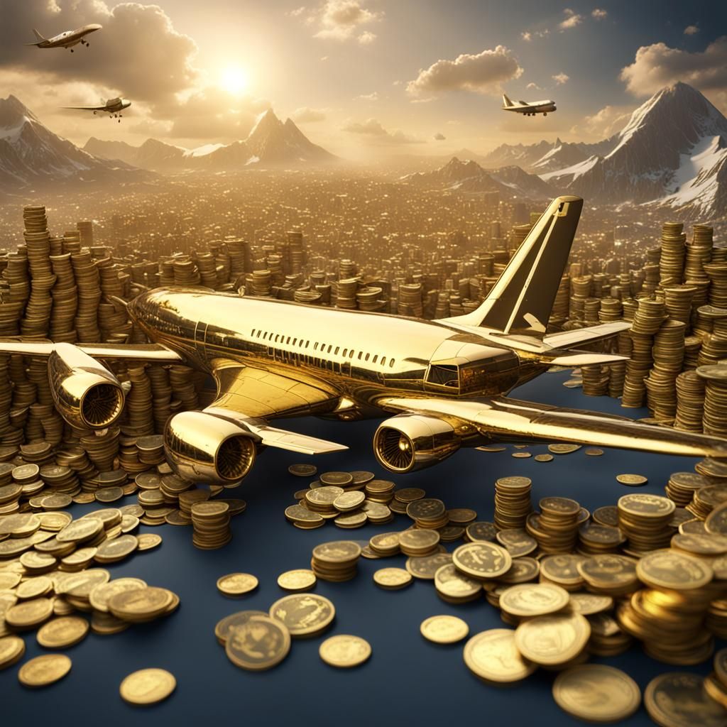Airplanes Made of Money and Gold