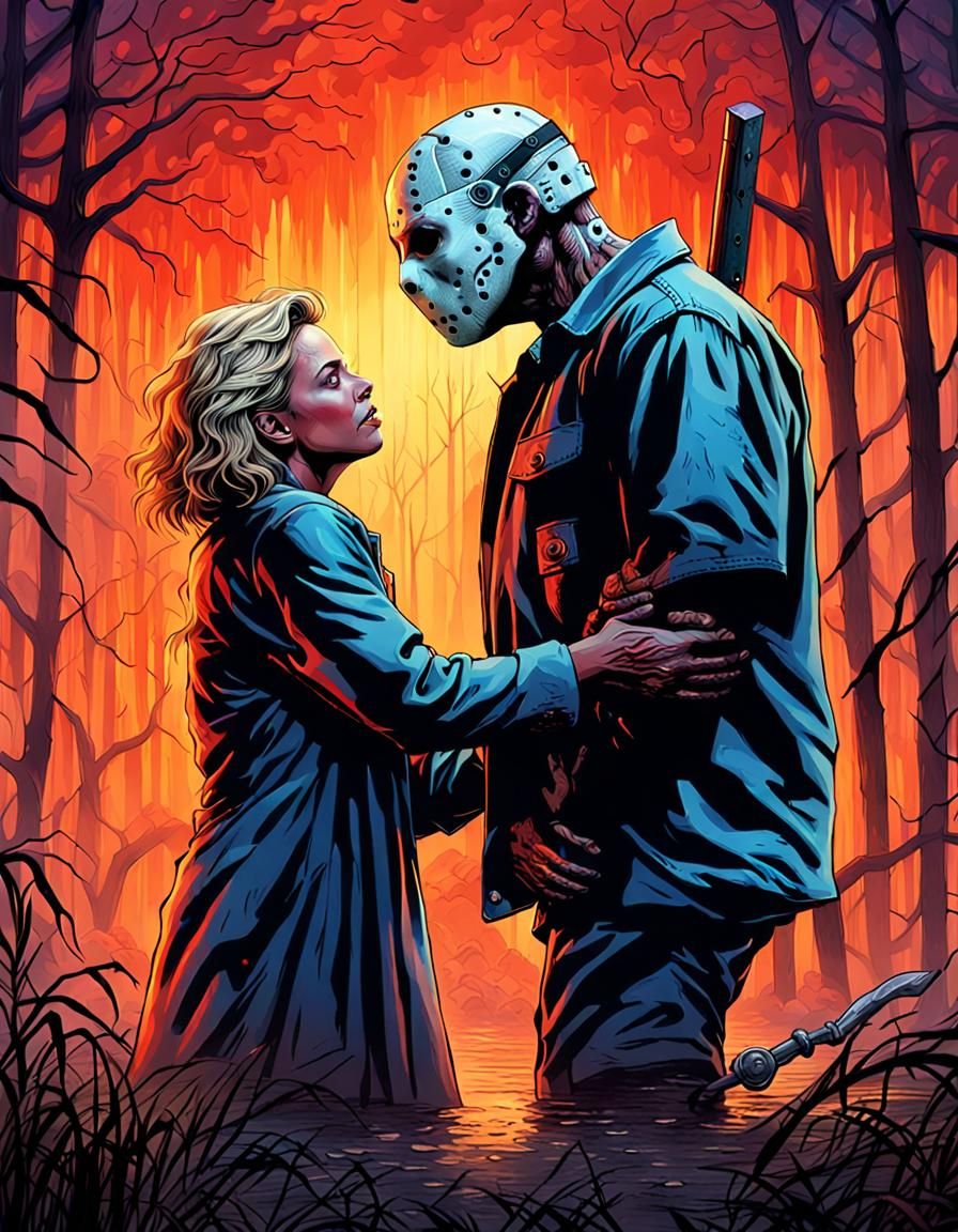 Hyperrealistic Portrait: Mother's Sinister Embrace