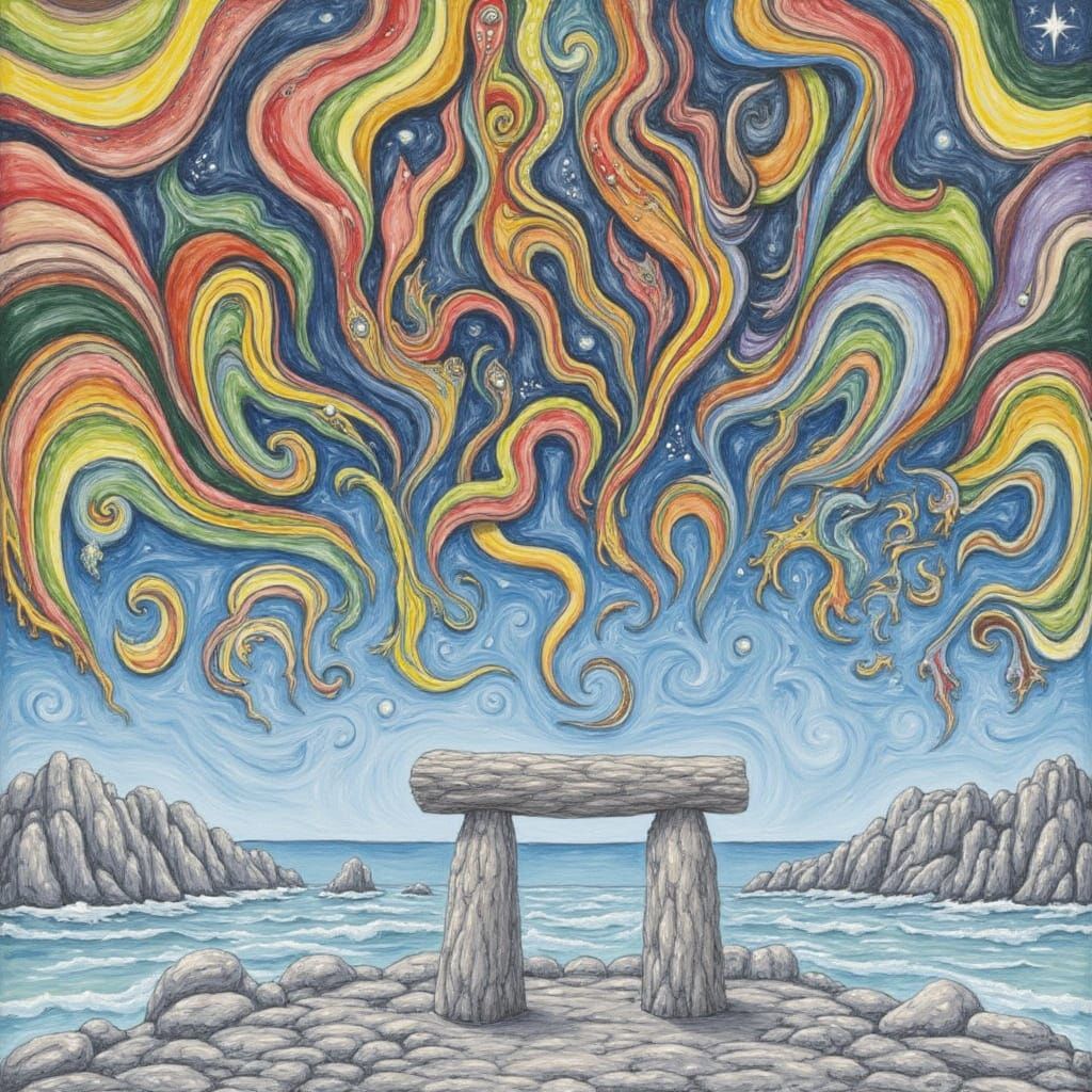 Surreal Shamans Shape Spirit Forms in Aurora Australis