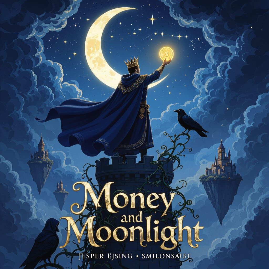 Fantasy Book Cover: Prince on Moonlit Tower