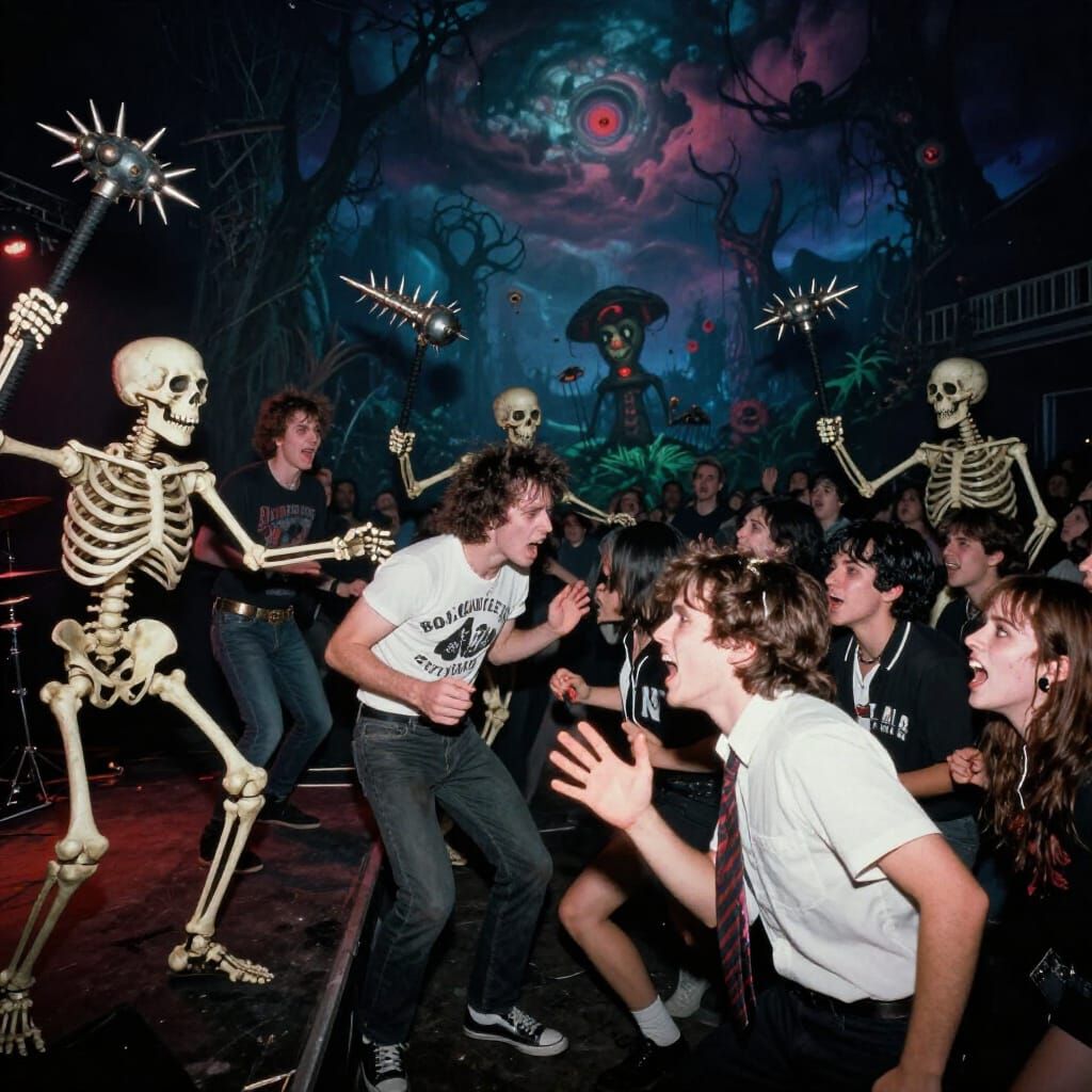 Skeleton Enforcers at Nightmarish Punk Show