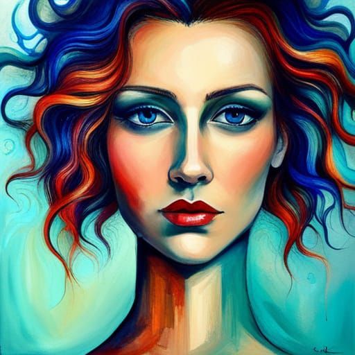 Abstract Art: Self-Love in Complementary Colors