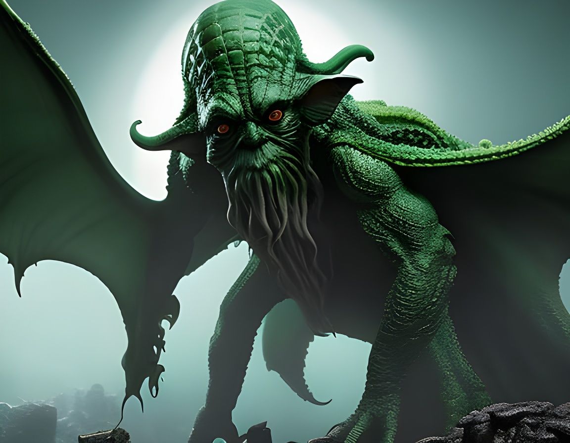 Cthulhu Confronts Yoda in Gothic Apocalypse