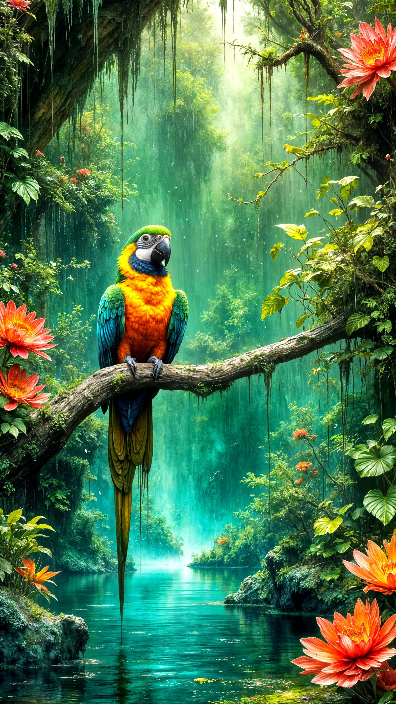 Tropical Parrot