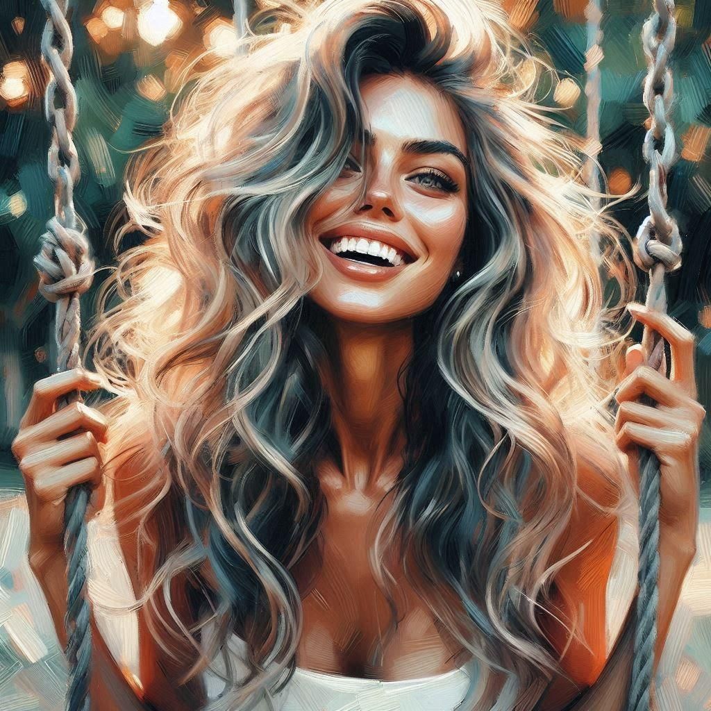 Swing Set Floating in the Clouds