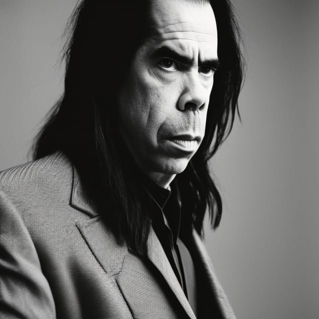 Striking Portrait of a Musician in Monochrome