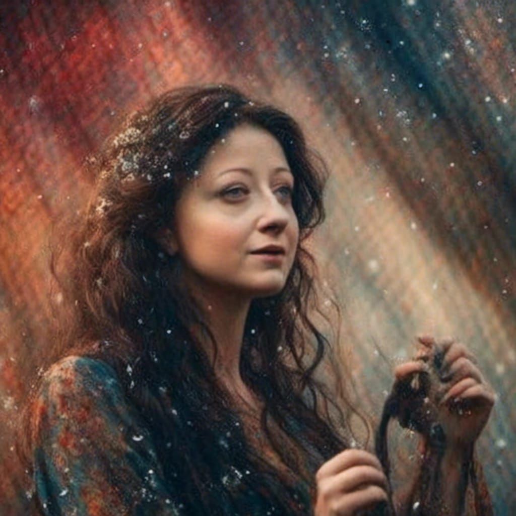 Singer on Stage in Detailed Digital Art