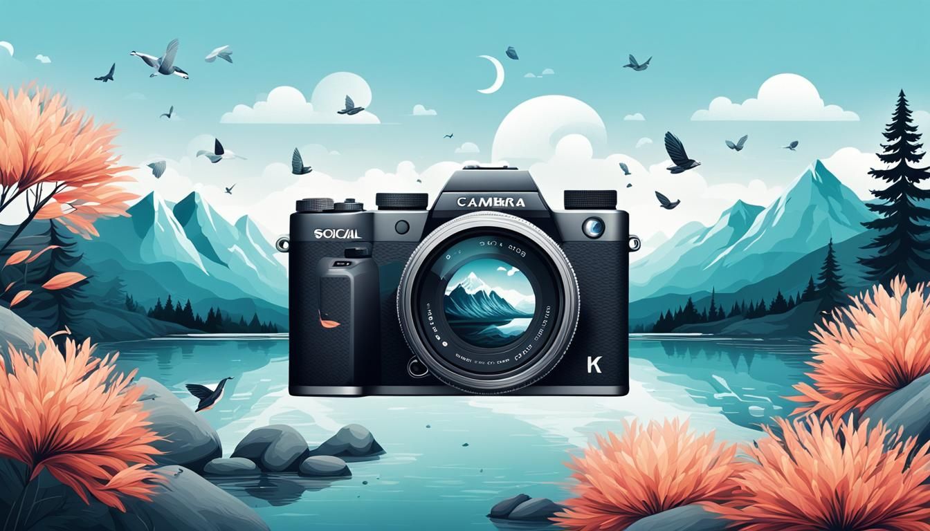 Elegant Camera and Nature Illustrations in 8K