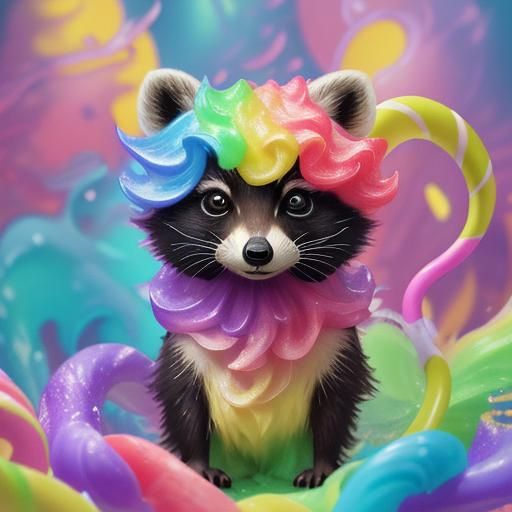 Candy Land Concept Art in Fauvism Style