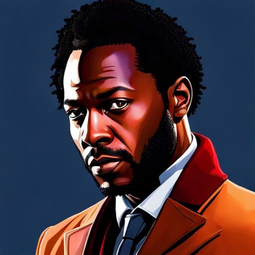 Ncuti Gatwa as Doctor Who in Hyperrealistic Style