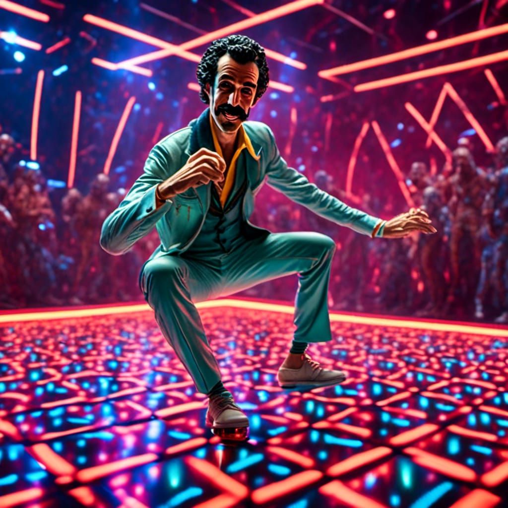 A 1980s Dancing Borat