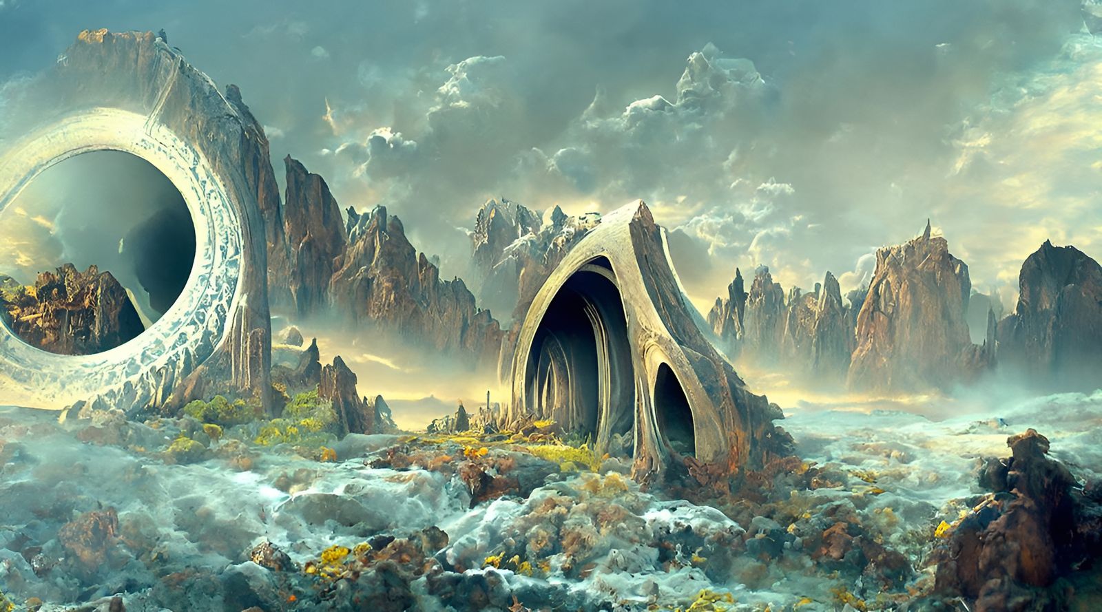 Stargate Portal to Alien Mechanical World