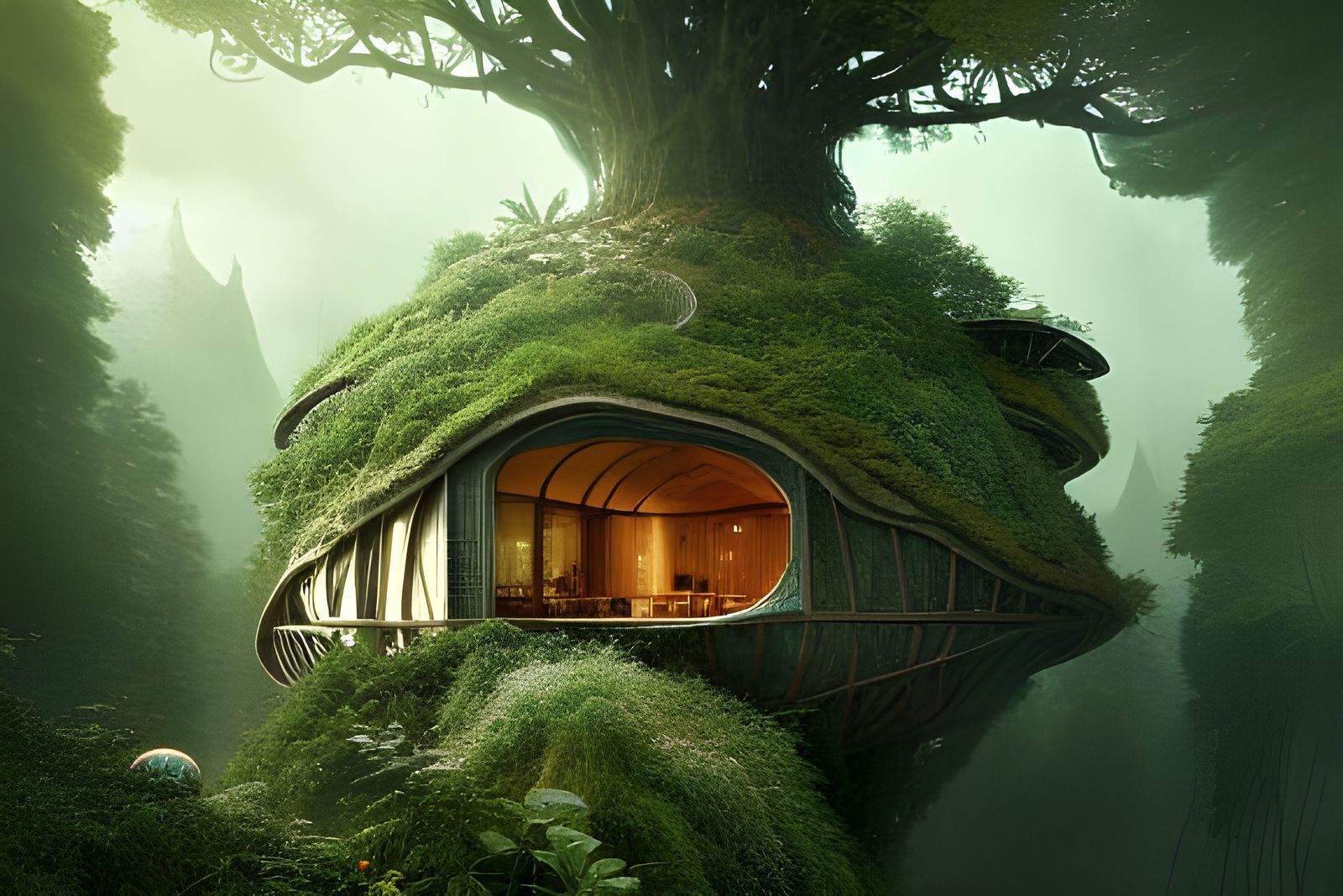 Highrise Hobbit House in the Tree of Life