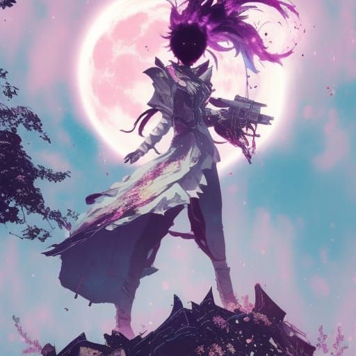 Celestial Rose Moon Assassin: Matte Photography