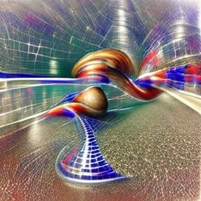 Abstract Light Streaks Showing Acceleration