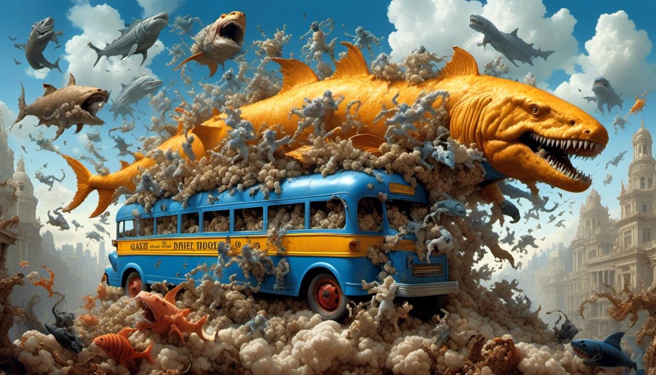 Surreal Gary Busey Clone Bus Ride