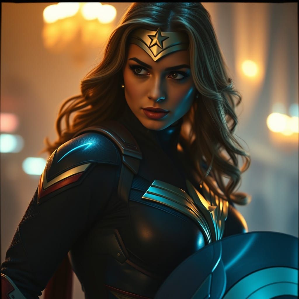 A fusion of Wonder Woman and Captain America No. 5