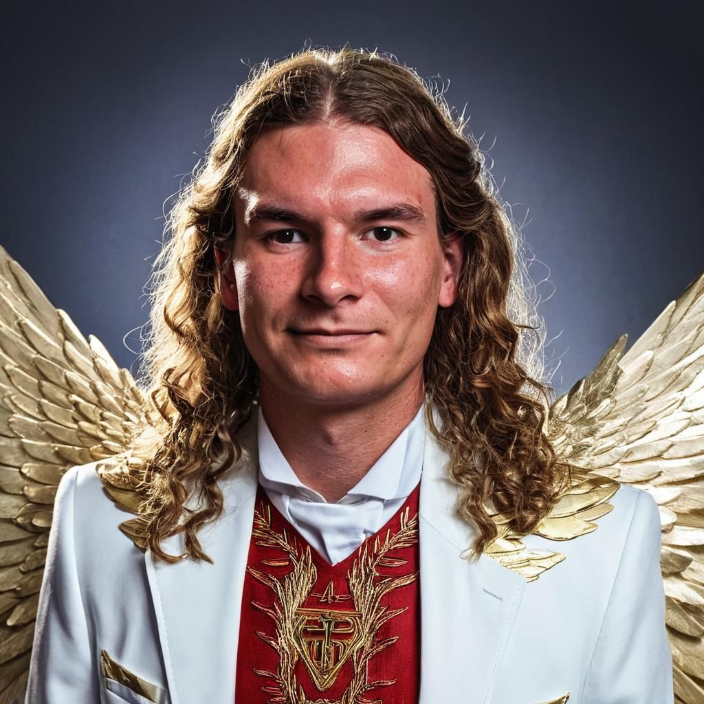 X-Men Angel Illustration in Comic Book Art Style