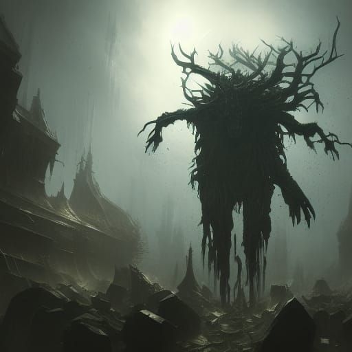 Corrupted Body Horror in Dark Fantasy Style