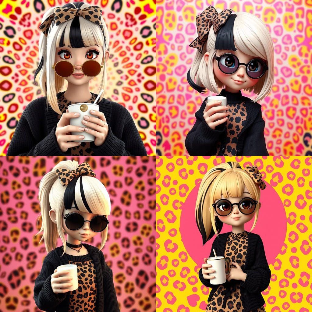 Stylized Animal Crossing-Inspired Girl in 3D