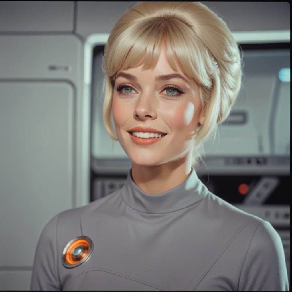 Retro-Futuristic Spaceship Goddess in 8K