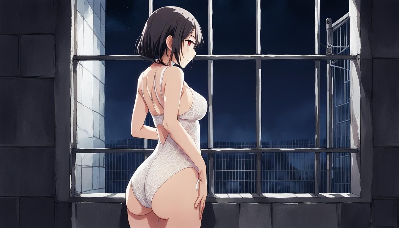 Japanese Woman in Cell, Anime Key Visual