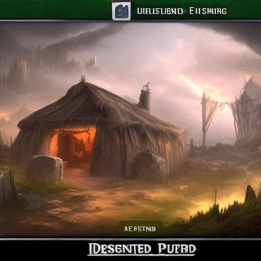 Fortified Underground Camp in Detailed Matte Painting